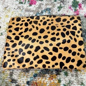 Cheetah leather pouch​​​​